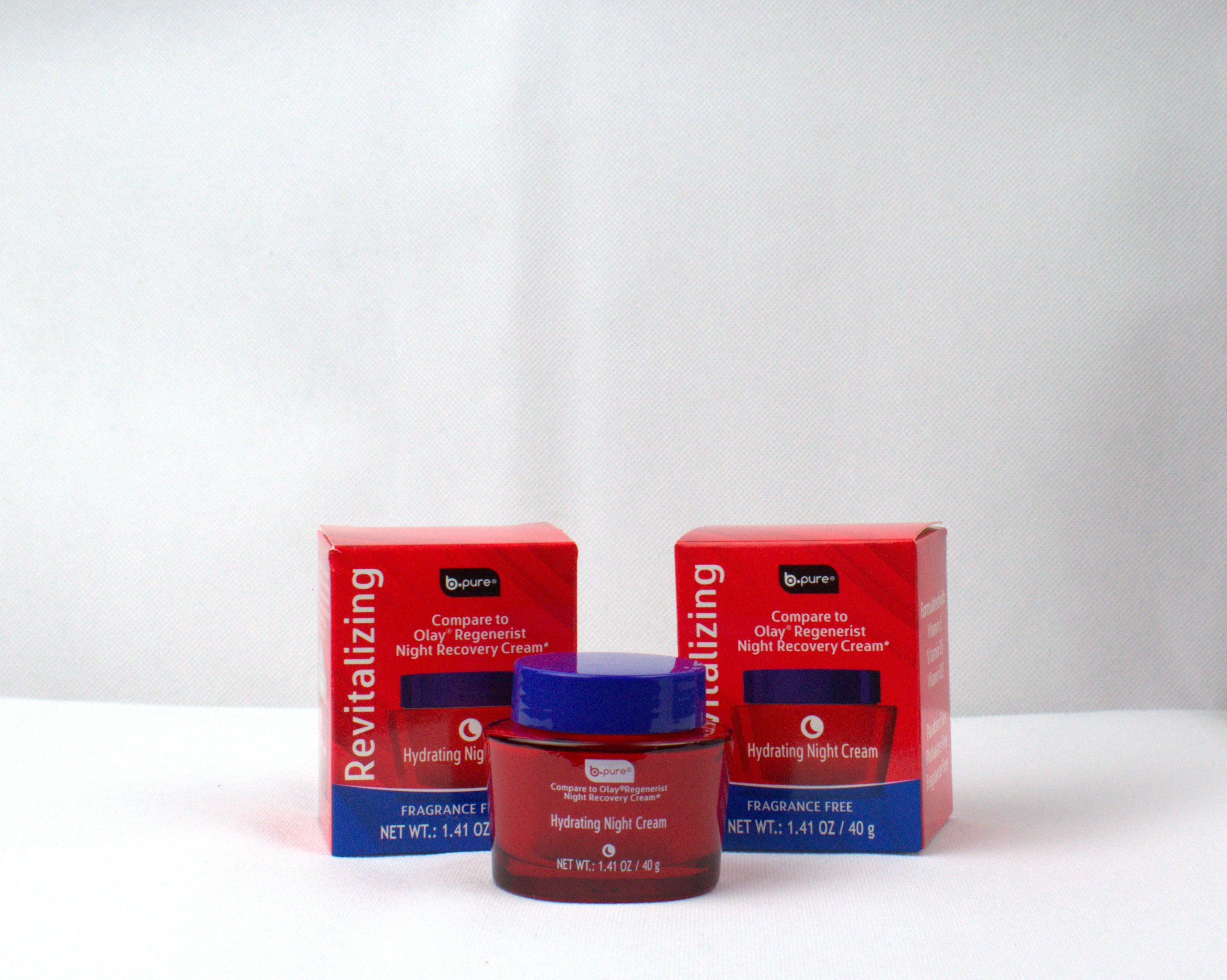 b-pure Revitalizing Hydrating Night Cream with Vitamins E, B3 & B5 (Pack of 3)