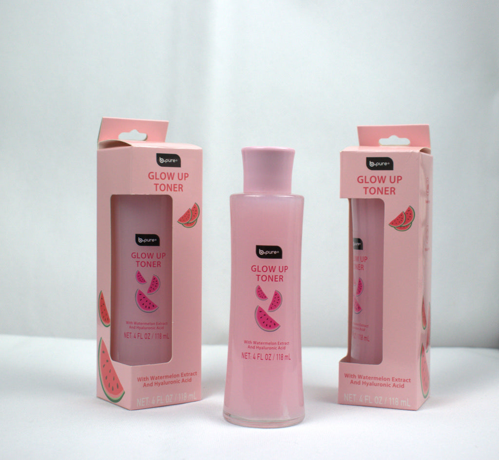 b•pure “Glow Up” Watermelon Toner w/ Hyaluronic Acid 4fl oz/ 118ml (Pack of 3)