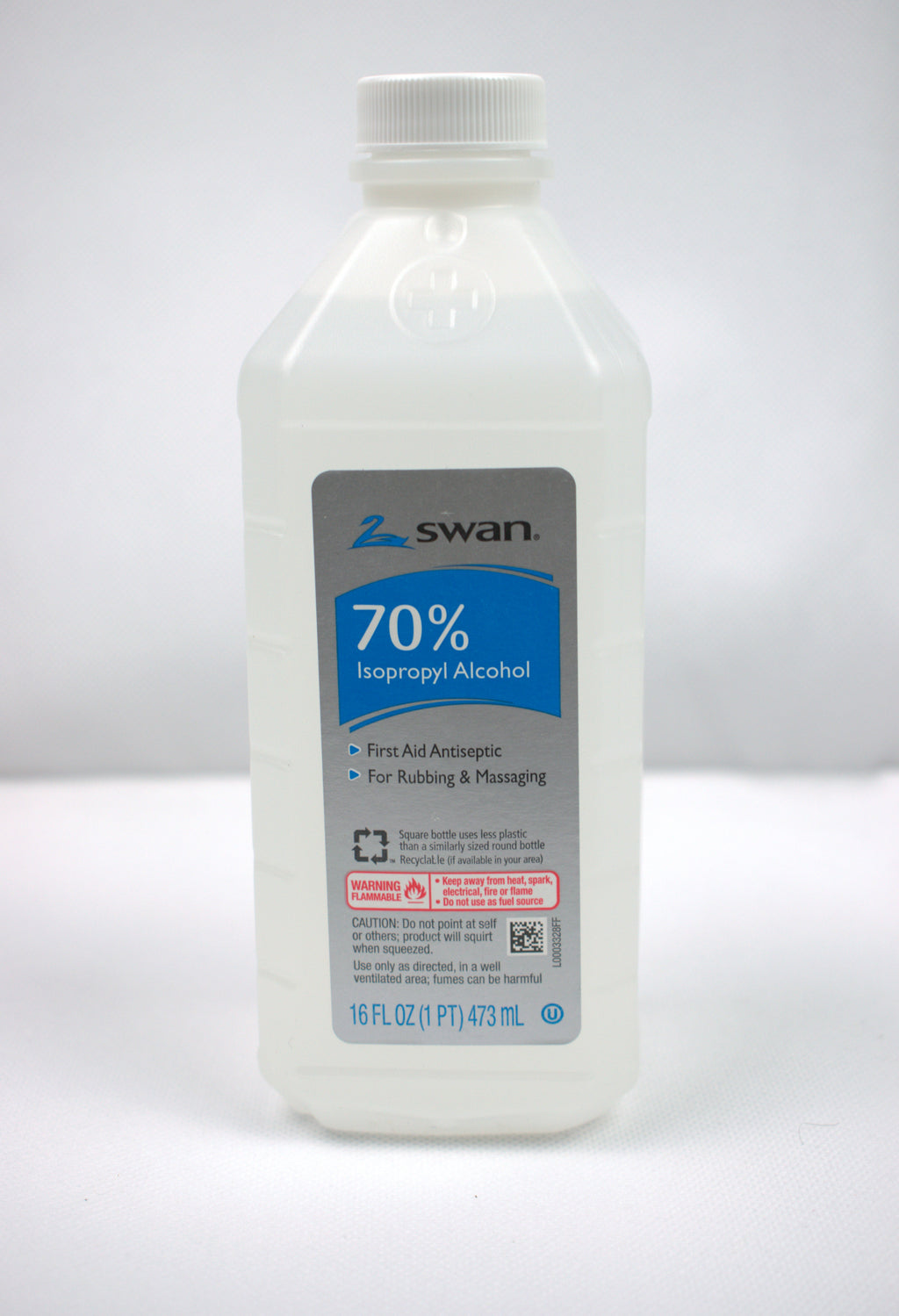 Swan 70% Isopropyl Alcohol 16 oz — Antiseptic & Disinfectant (Pack of 10)