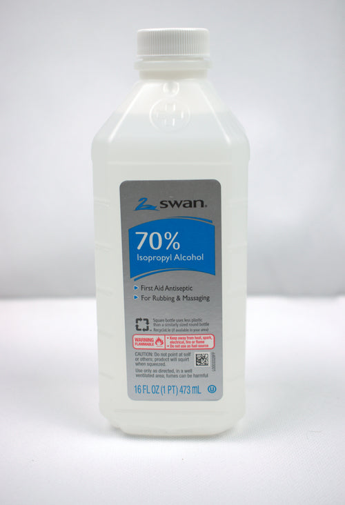 Swan 70% Isopropyl Alcohol 16 oz — Antiseptic & Disinfectant (Pack of 10)