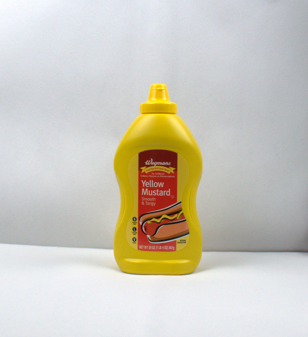 Wegmans Yellow Mustard, Smooth and Tangy 20 oz (Pack of 4)