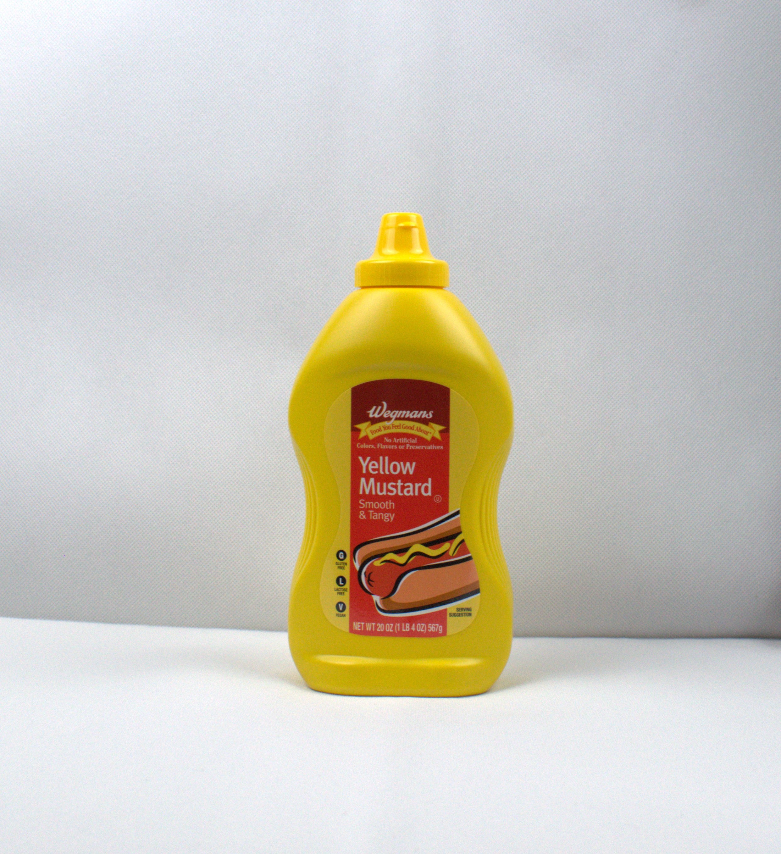 Wegmans Yellow Mustard, Smooth and Tangy 20 oz (Pack of 4)